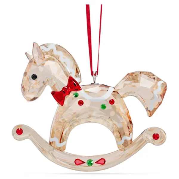 Swarovski Holiday Cheers Lebkuchen Schaukelpferd Ornament 5627608