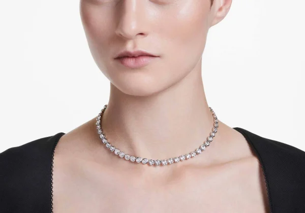 Swarovski Imber Tennis Halskette Rhodiniert 5682595 – Bild 2