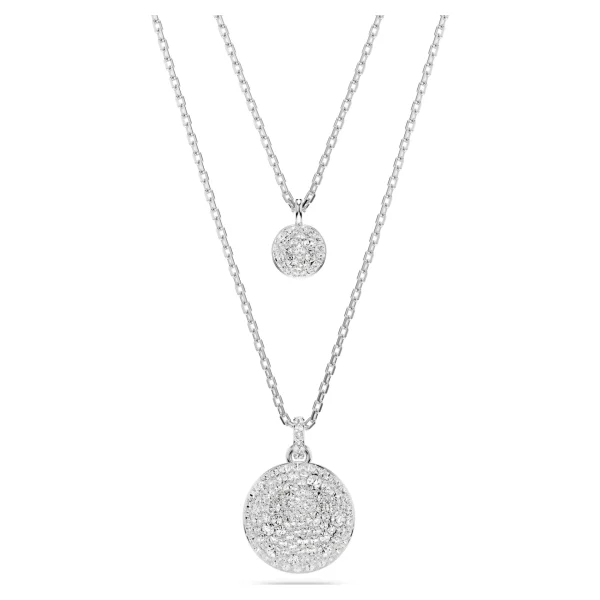 Swarovski Sublima Halskette Weiß, Rhodiniert 5684244