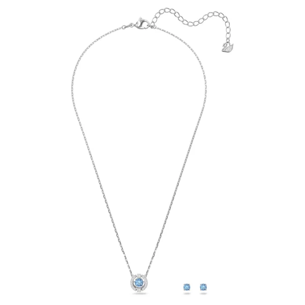 Swarovski Una Set Blau, Rundschliff 5480485 – Bild 3