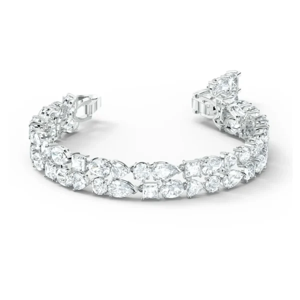 Swarovski Tennis Deluxe Armband Rhodiniert 5562088 – Bild 4