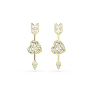 Swarovski Idyllia Drop-Ohrhänger, Herz mit Pfeil 5737295