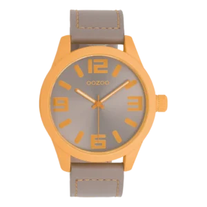 OOZOO Timepieces Uhr Taupe/Orange C0905