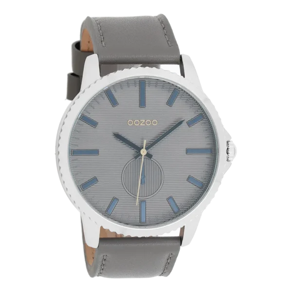OOZOO Uhr Silber/Dunkelgrau C10330