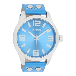 OOZOO Timepieces Unisex Uhr Blau/Silber C1076