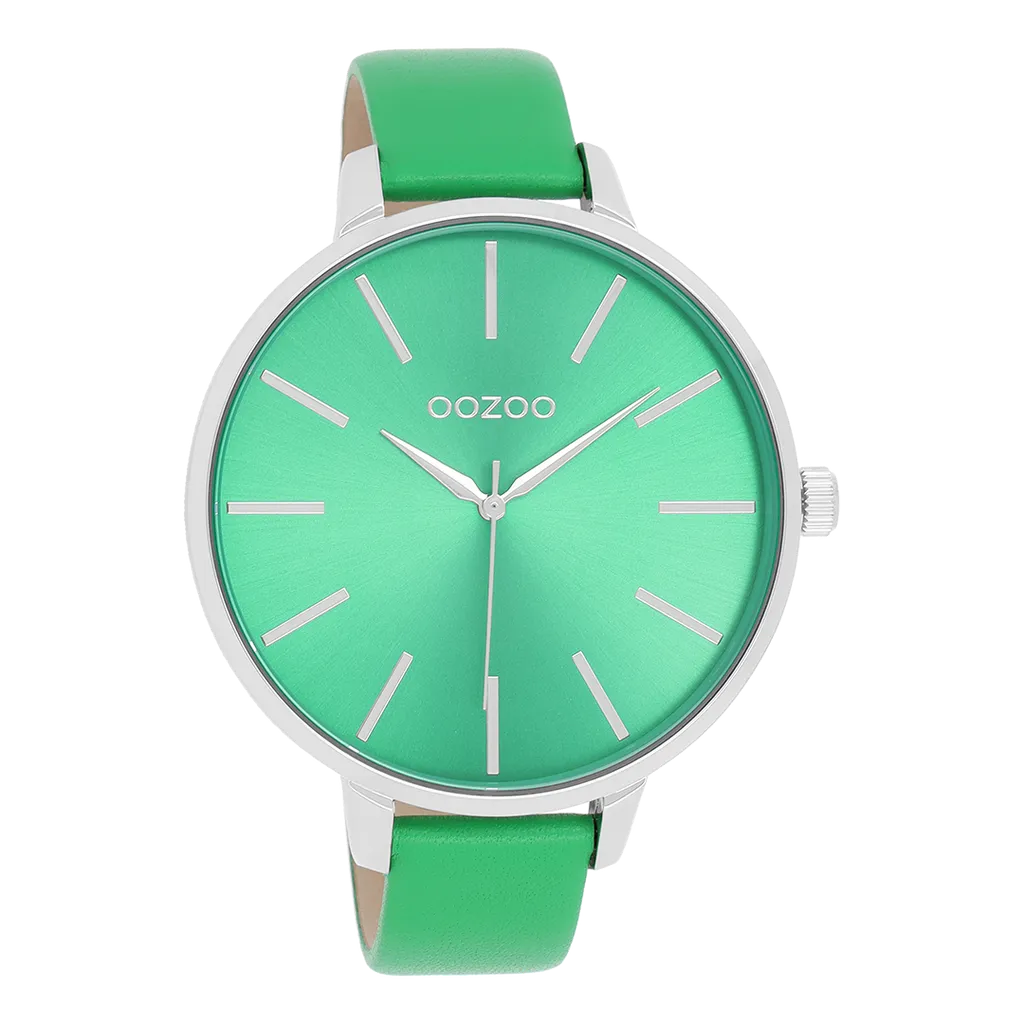 OOZOO Timepieces Damenuhr Grün/Silber C10983