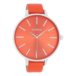 OOZOO Timepieces Damenuhr Orange/Silber C11071