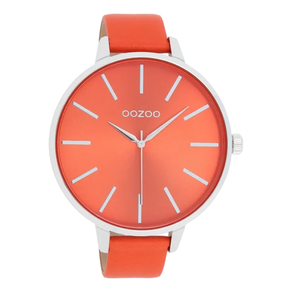 OOZOO Timepieces Damenuhr Orange/Silber C11071