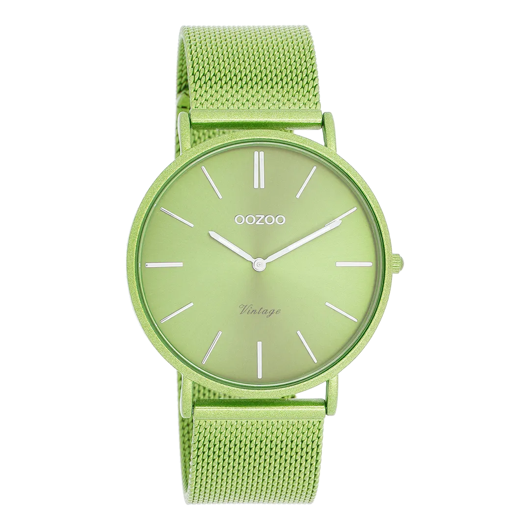 OOZOO Vintage Uhr C20330 Limettengrün