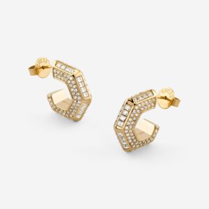 Guess Octagon Ohrringe JUBE06188JW/YG