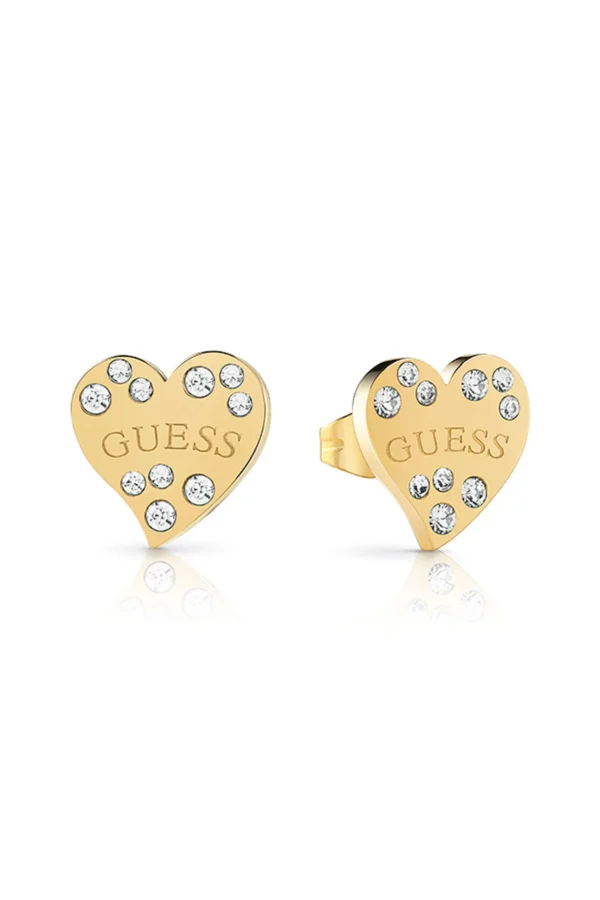 Guess Herz Ohrstecker JUBE78052JW/YG
