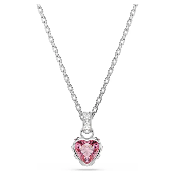 Swarovski Chroma Halskette Herz Rosa Rhodiniert 5757789
