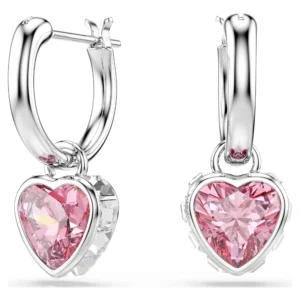 Swarovski Chroma Drop-Ohrhänger Herz Rhodiniert 5757814