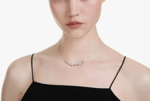 Swarovski Constella Halskette Weiß, Rhodiniert 5722473 – Bild 3