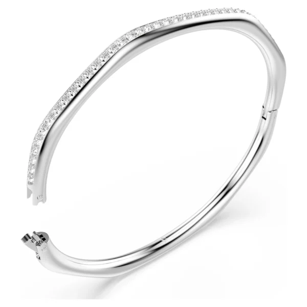 Swarovski Dextera Armreif Achteckform, Rhodiniert – Bild 2