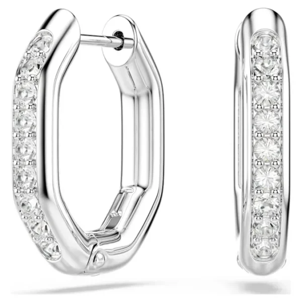 Swarovski Dextera Kreolen Achteckform Rhodiniert 5724585
