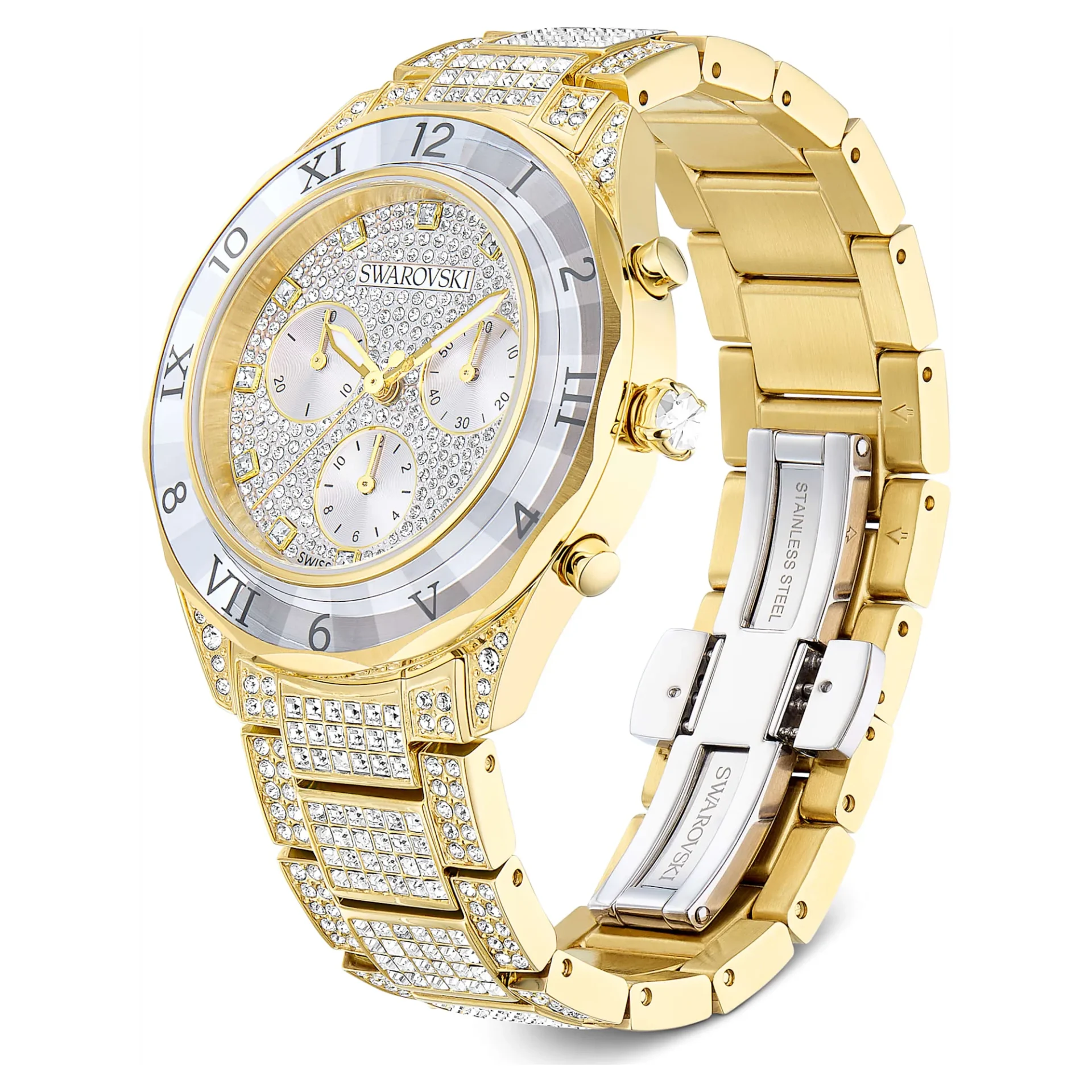 Swarovski Dextera lux Uhr Vergoldetes Finish, Goldfarbe 5715447