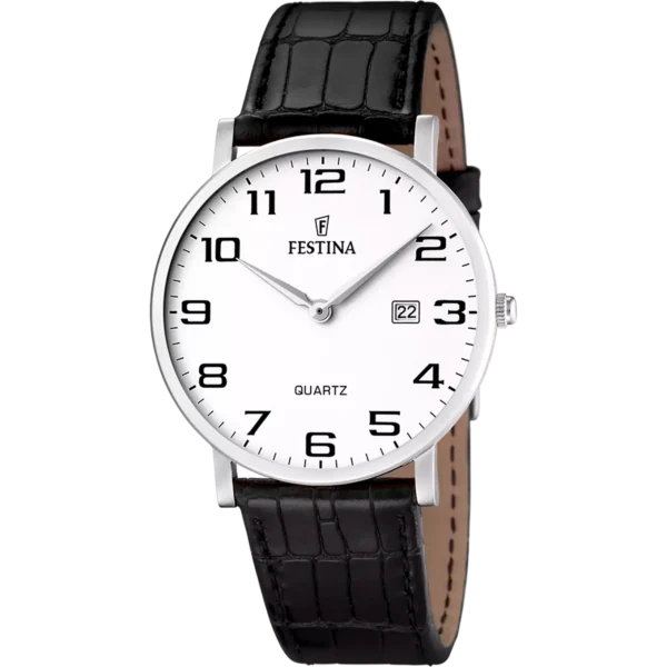 Festina Herren Uhr Klassik F16476/1 Lederarmband