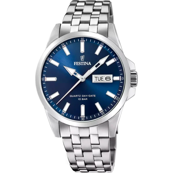 Festina Herren Uhr Klassik F20357/3 Edelstahlarmband