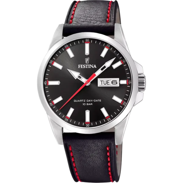 Festina Herren Uhr Klassik F20358/4 Lederarmband
