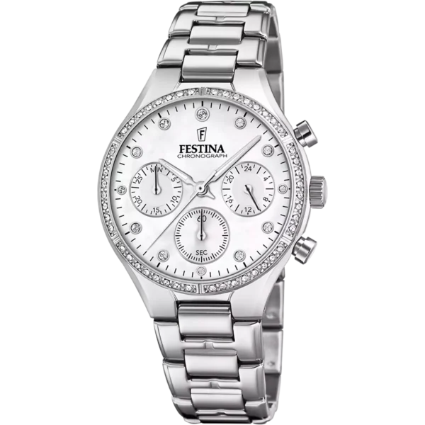 Festina Damen Uhr Boyfriend Collection F20401/1 Edelstahl Armband