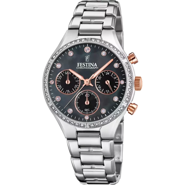 Festina Damen Uhr Boyfriend Collection F20401/4 Edelstahl Armband