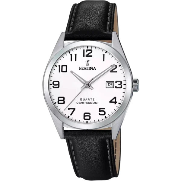 Festina Herren Uhr Klassik F20446/1 Leder Armband