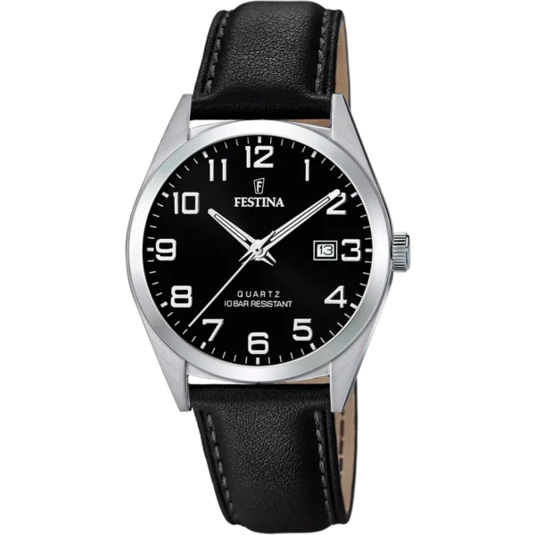 Festina Herren Uhr Klassik F20446/3 Leder Armband