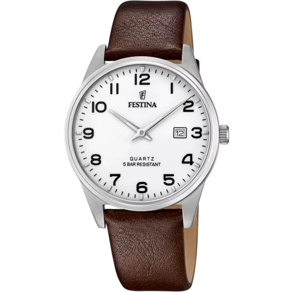 Festina Herren Uhr Klassik F20512/1 Lederarmband