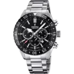 Festina Herren Uhr Keramik F20575/3 schwarz, Edelstahl Armband