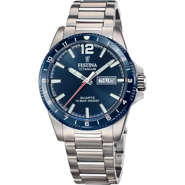 Festina Herren Uhr F20698/2 Titanarmband
