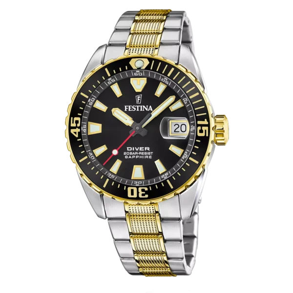 Festina Herren Uhr The Originals F20706/3 Edelstahl Armband