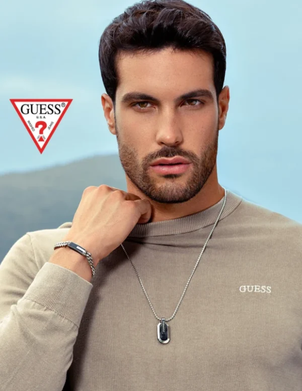 Guess Halskette „racer tag“ JUMN04038JWSTBK – Bild 2