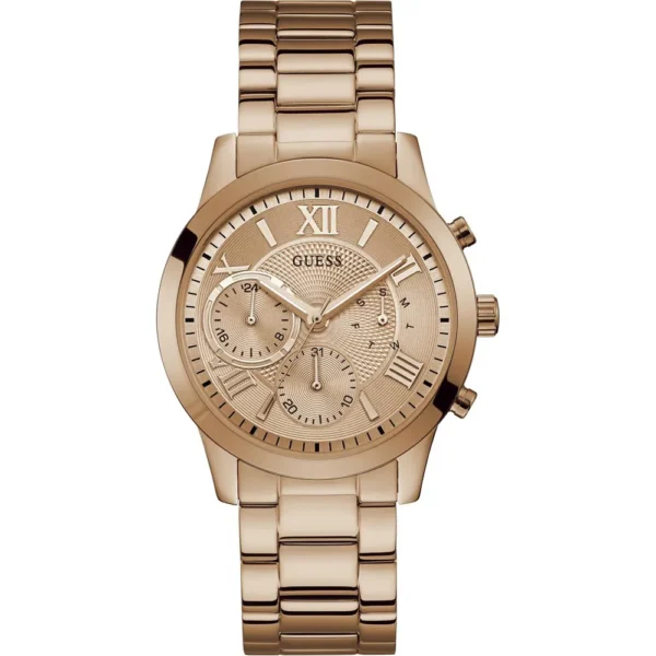 Guess Dress W1070L3 Solar Uhr Roségold