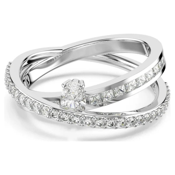 Swarovski Hyperbola Ring Rhodiniert