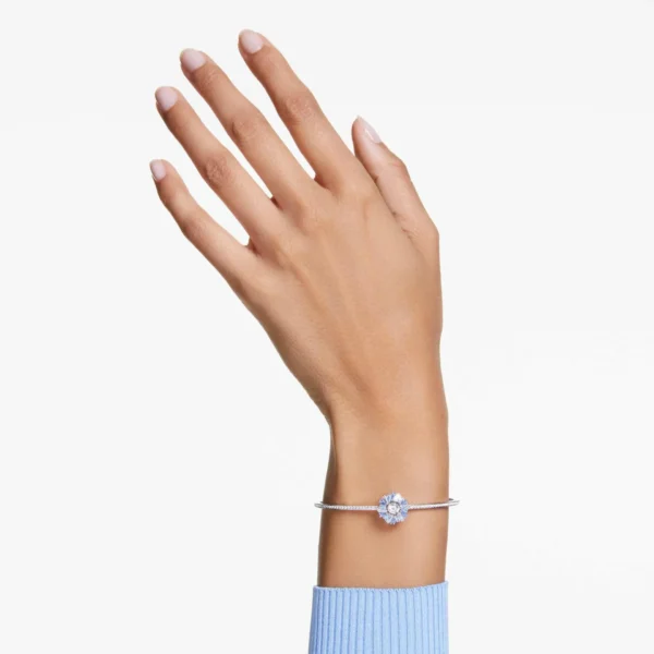 Swarovski Idyllia Armreif Blume Blau 5680014 – Bild 2