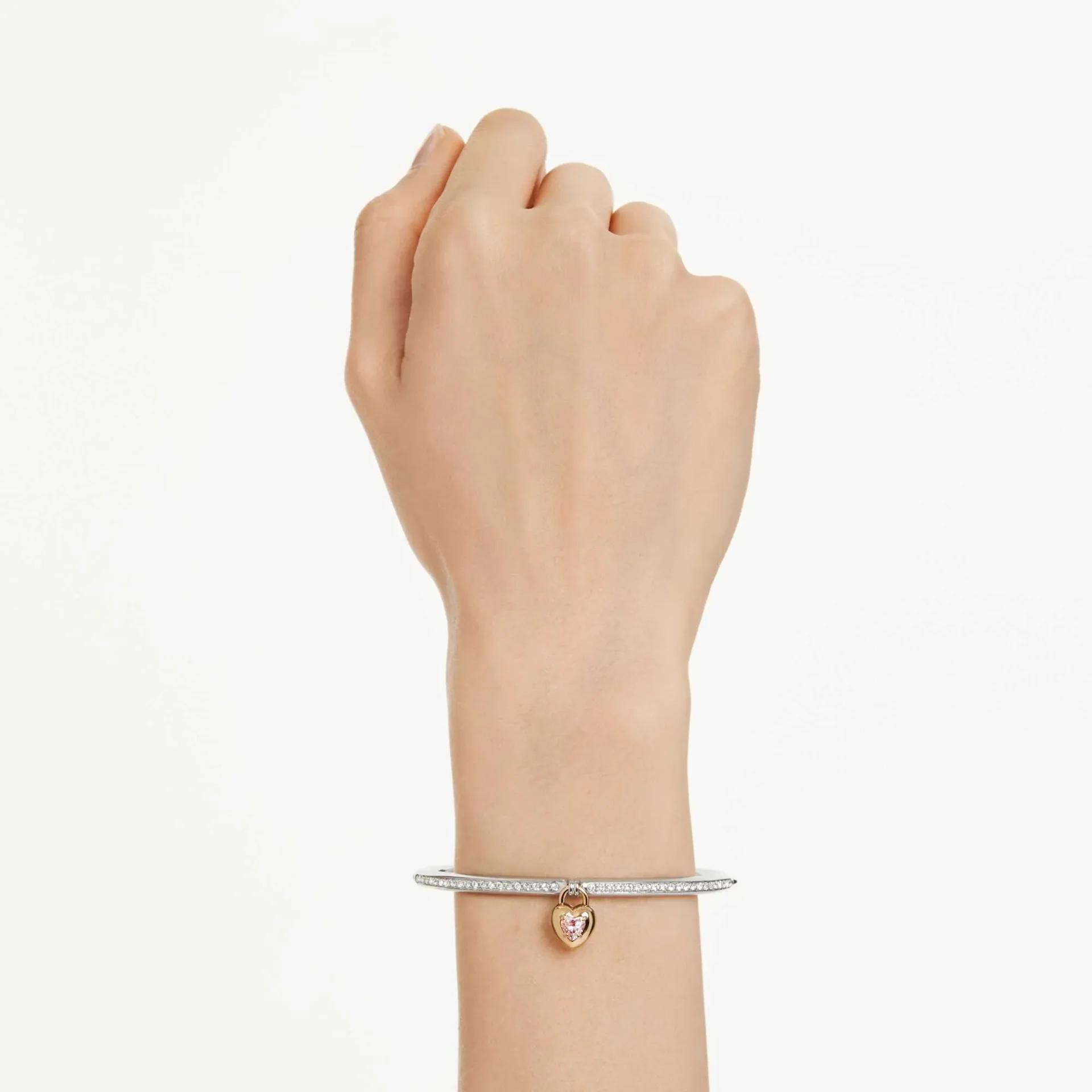 Swarovski Idyllia Armreif Herz, Rosa – Bild 5