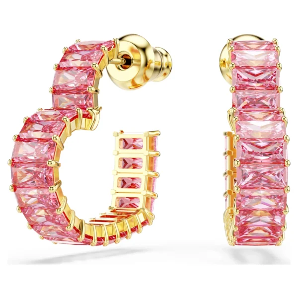 Swarovski Matrix Kreolen Herz Rosa 5706340 – Bild 3