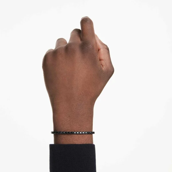 Swarovski Matrix Tennis Armband Schwarz – Bild 3