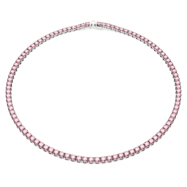 Swarovski Matrix Tennis Halskette Rosa 5681800 – Bild 3