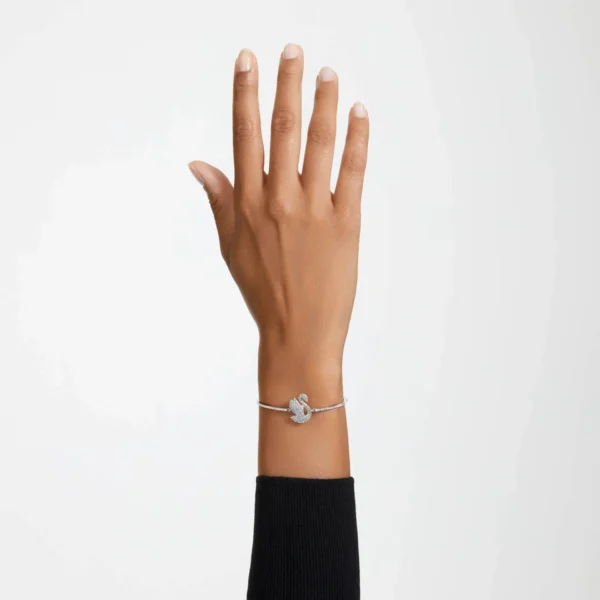 Swarovski Armreif Schwan Weiß Rhodiniert 5649772 – Bild 2