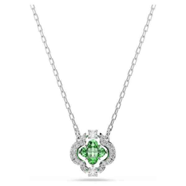 Swarovski Una Angelic Halskette Grün, Rhodiniert 5757785