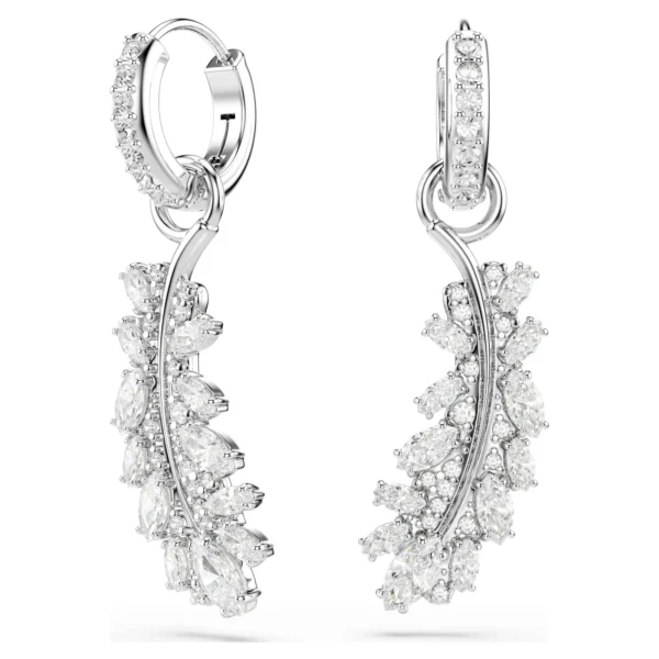 Swarovski Vienna Ohrringe Feder Rhodiniert 5754272
